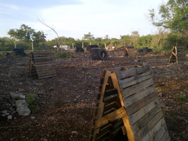 Escenario con llantas